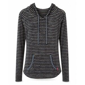Hard Tail Size XS Knit Hoodie Sweater Long Sleeve Striped Lightweight Women's